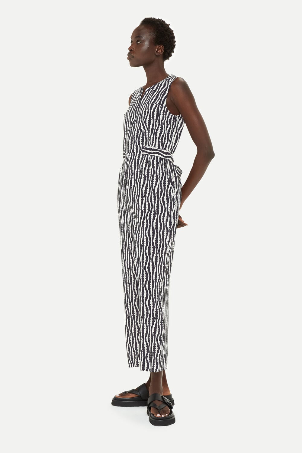 Black Optical Rope Josie Jumpsuit