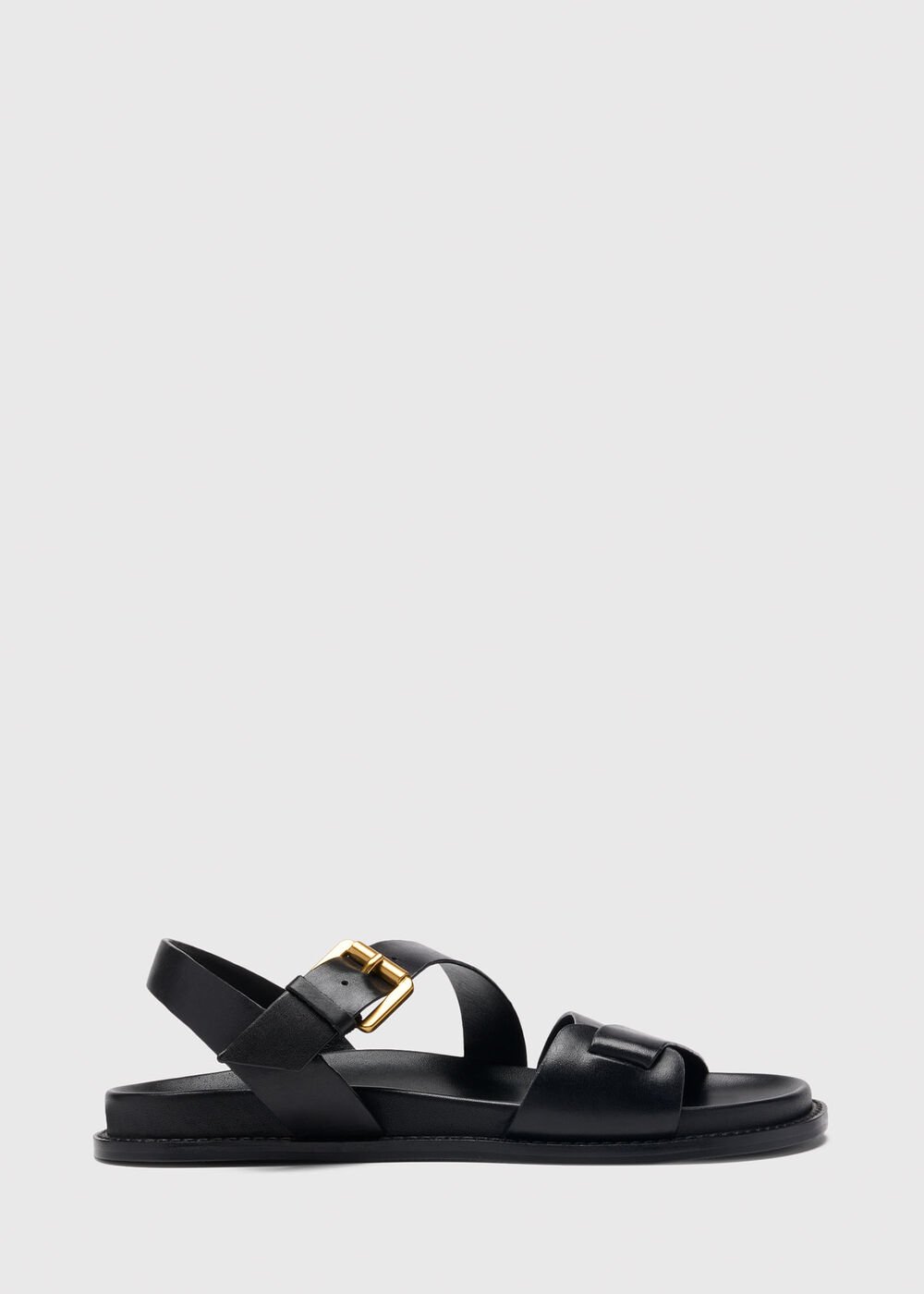 Asymmetric Buckle Sandal