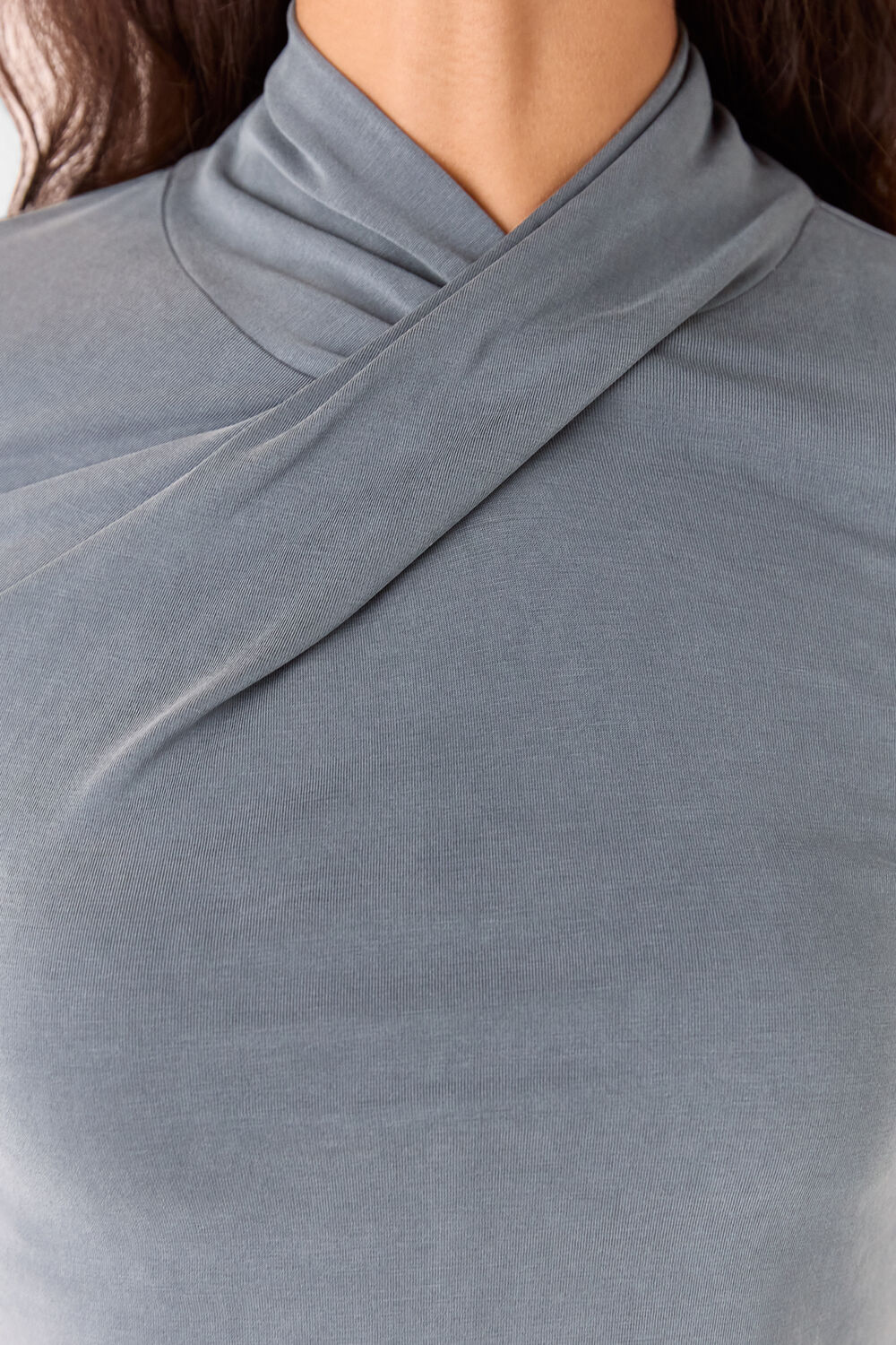Twist Neck Jersey Top