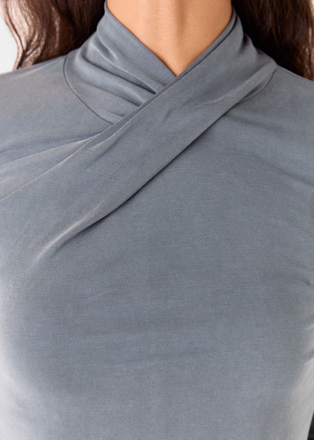 Drape Neck Jersey Top