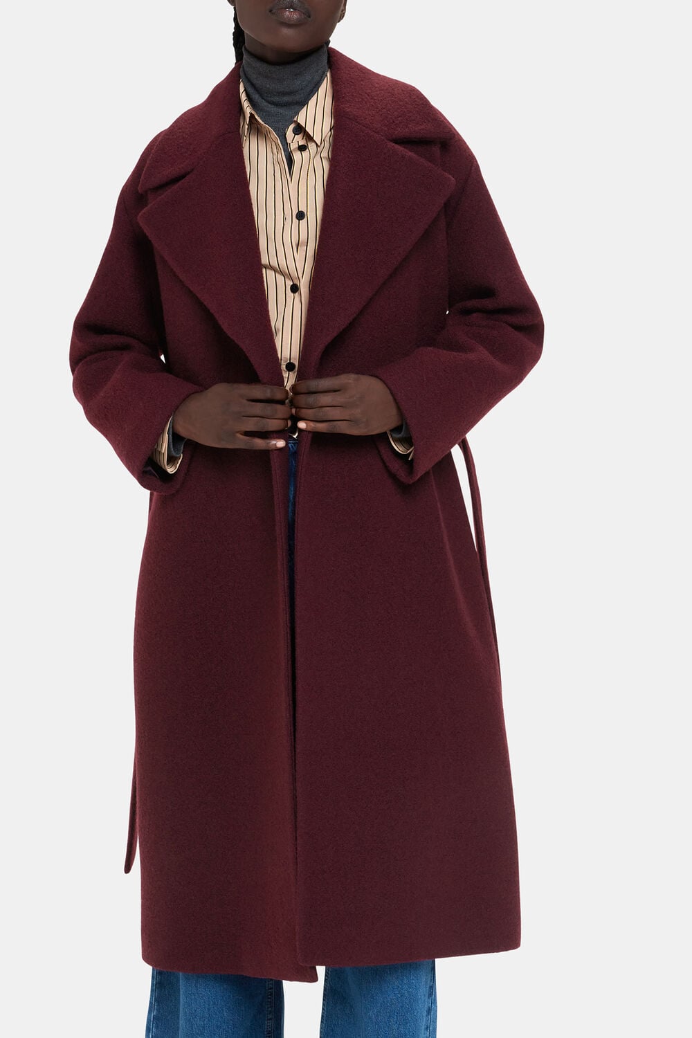Lorna Wrap Wool Coat