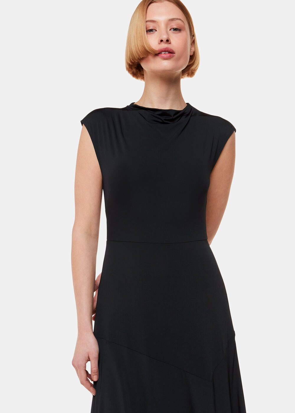 Iris Asymmetric Jersey Dress