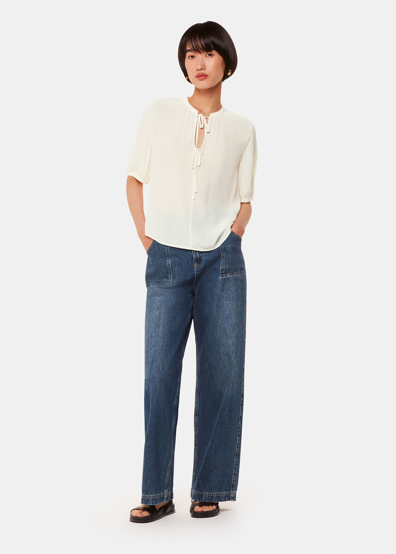 Jessie Tie Front Blouse