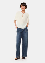 Jessie Tie Front Blouse