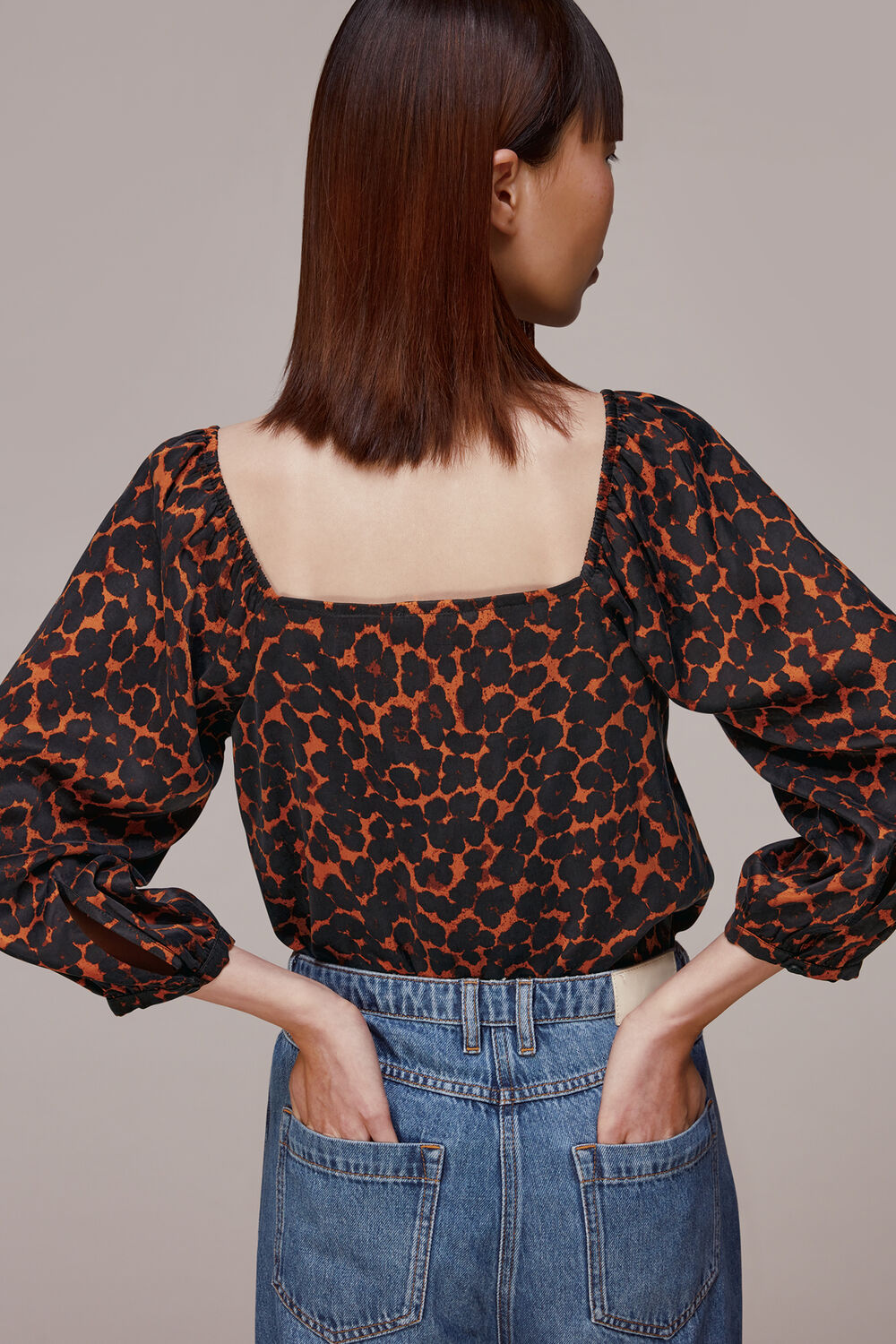 Smudge Animal Blanche Top