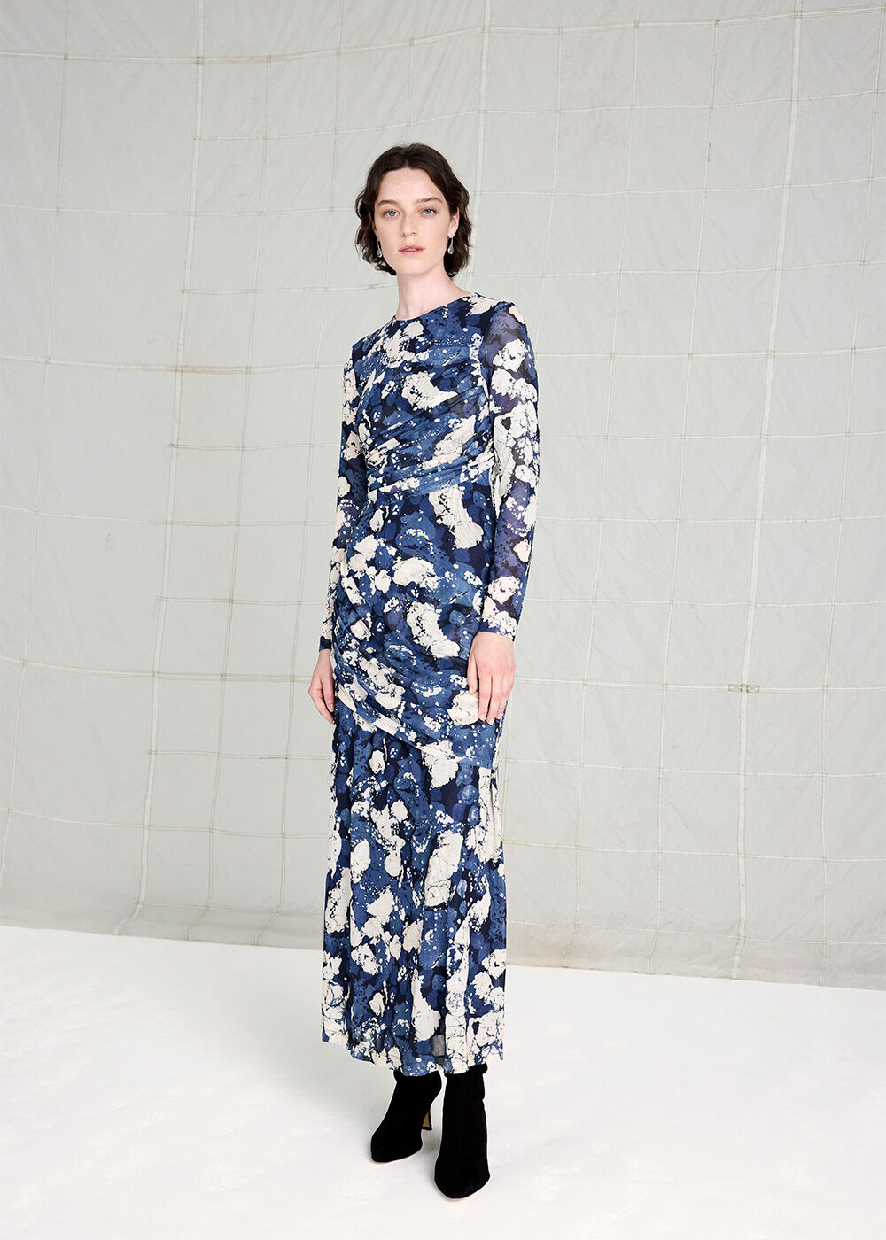 Batik Marble Mesh Dress