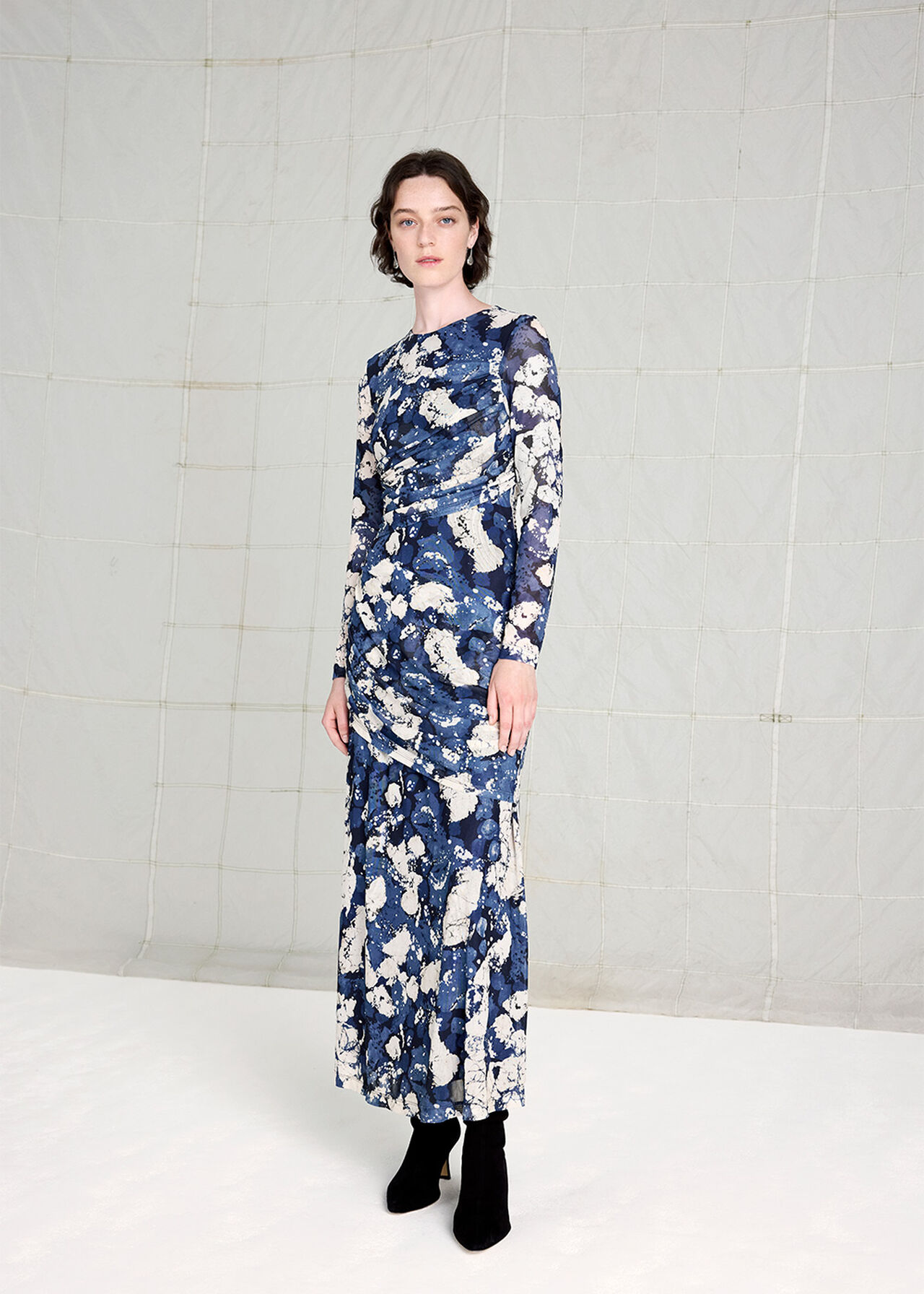 Batik Marble Mesh Dress