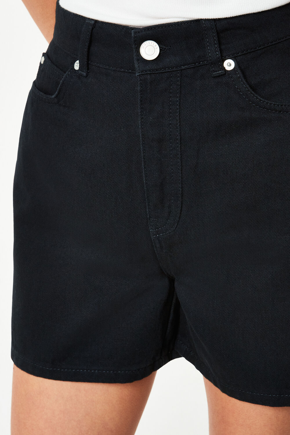 High Waist Denim Short
