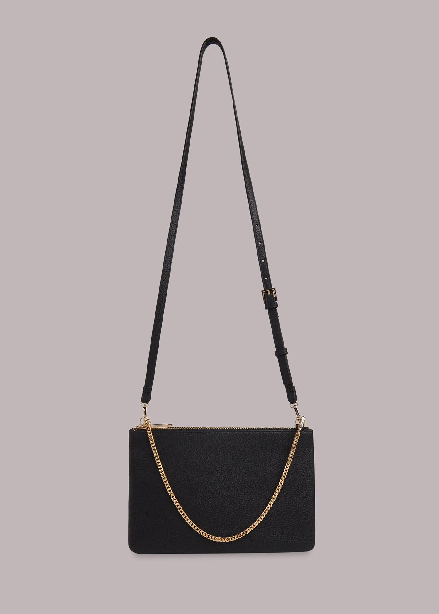 Black Coleta Double Pouch Bag WHISTLES