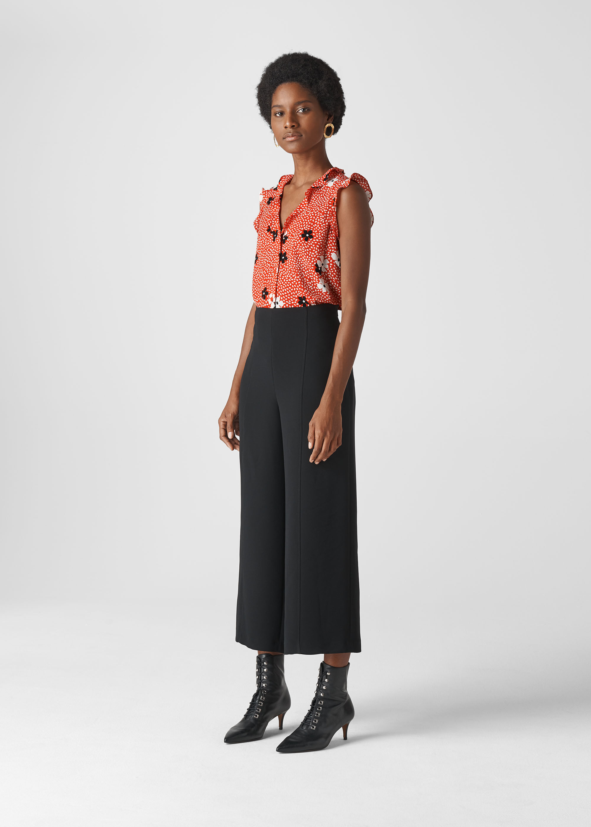 whistles confetti floral shirt dress