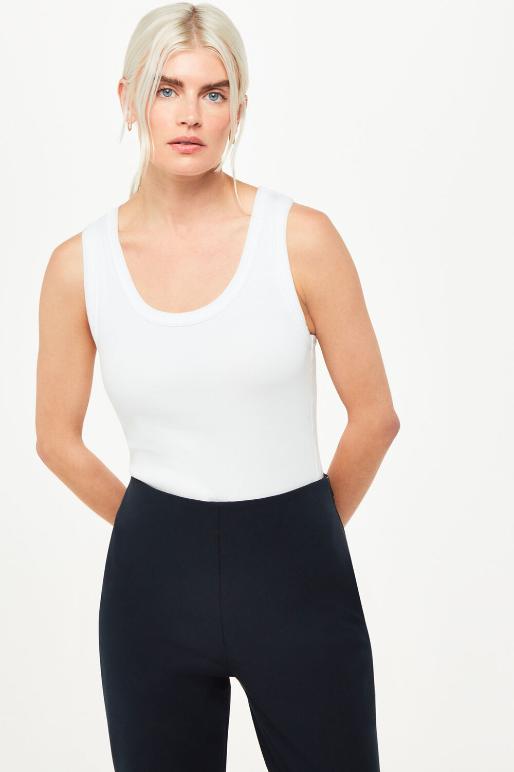 Navy Petite Super Stretch Pants&nbsp;