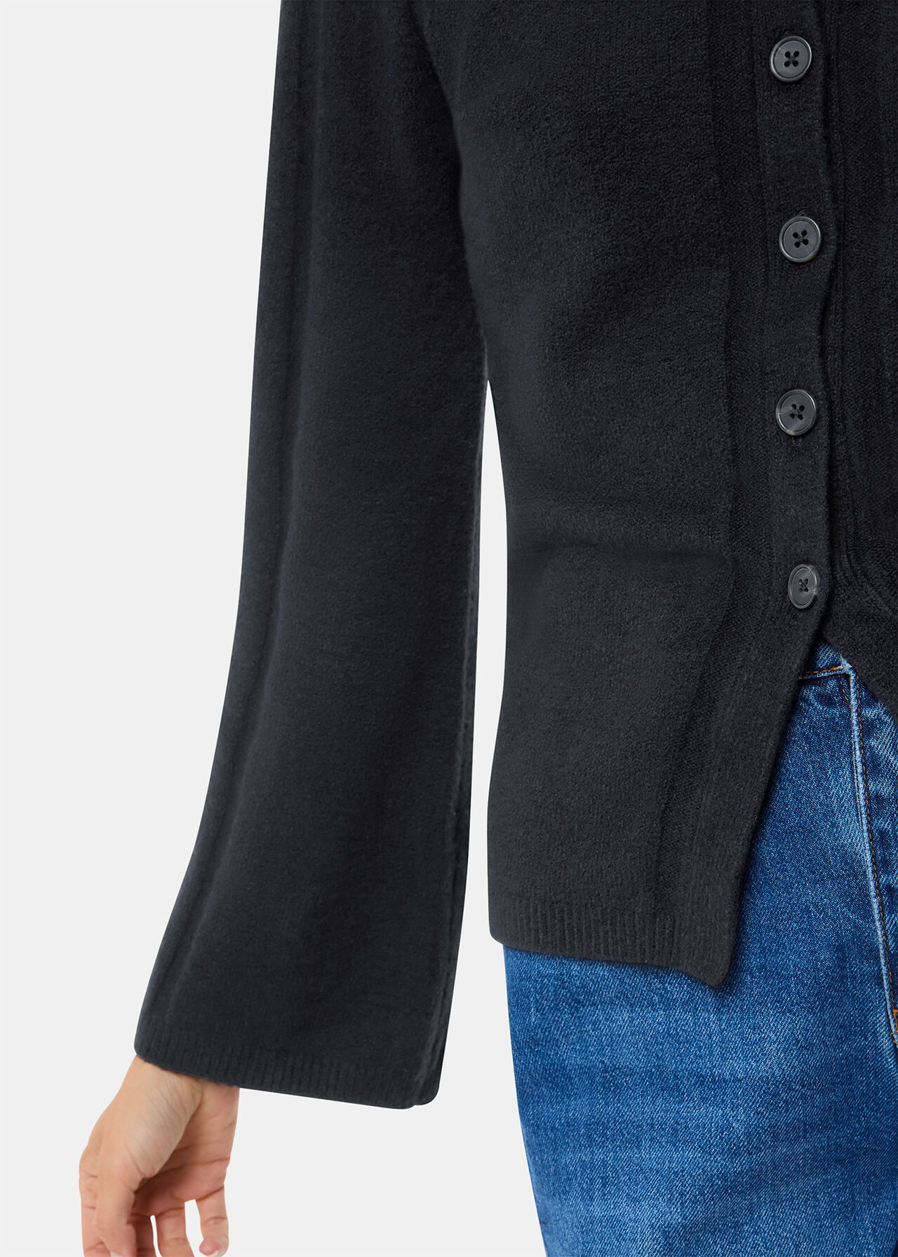 Wide Sleeve Detail Cardigan