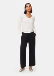 Essential Ribbed V Neck