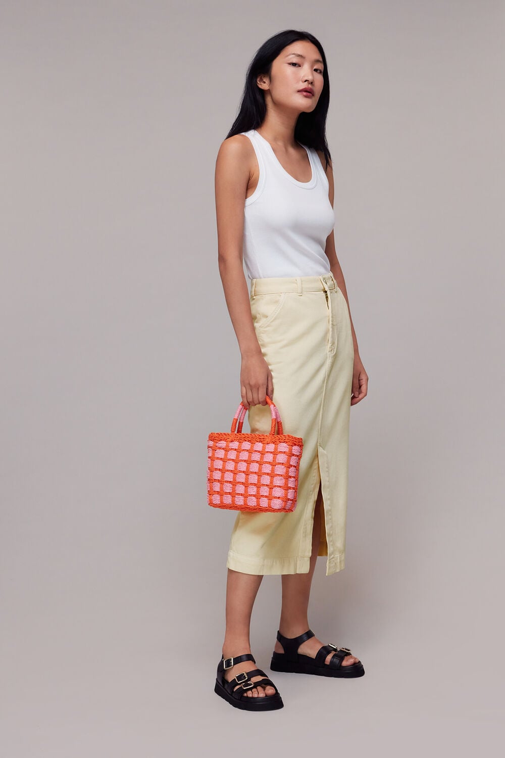Flo Denim Midi Skirt