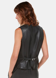 Catrin Leather Waistcoat