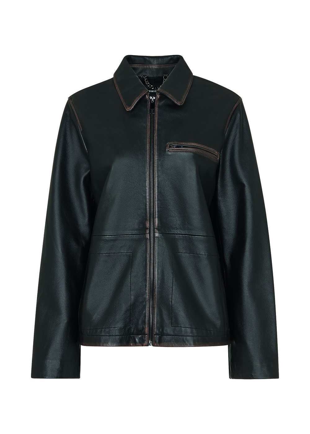 Kate Burnished Leather Jacket
