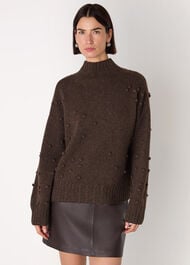 Wool Irregular Bobble Knit