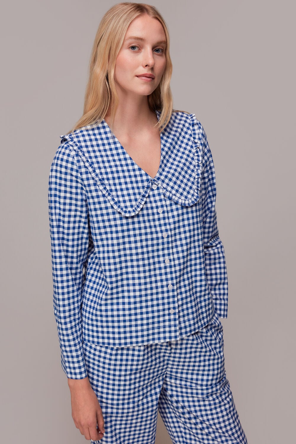 Gingham Collar Pyjamas
