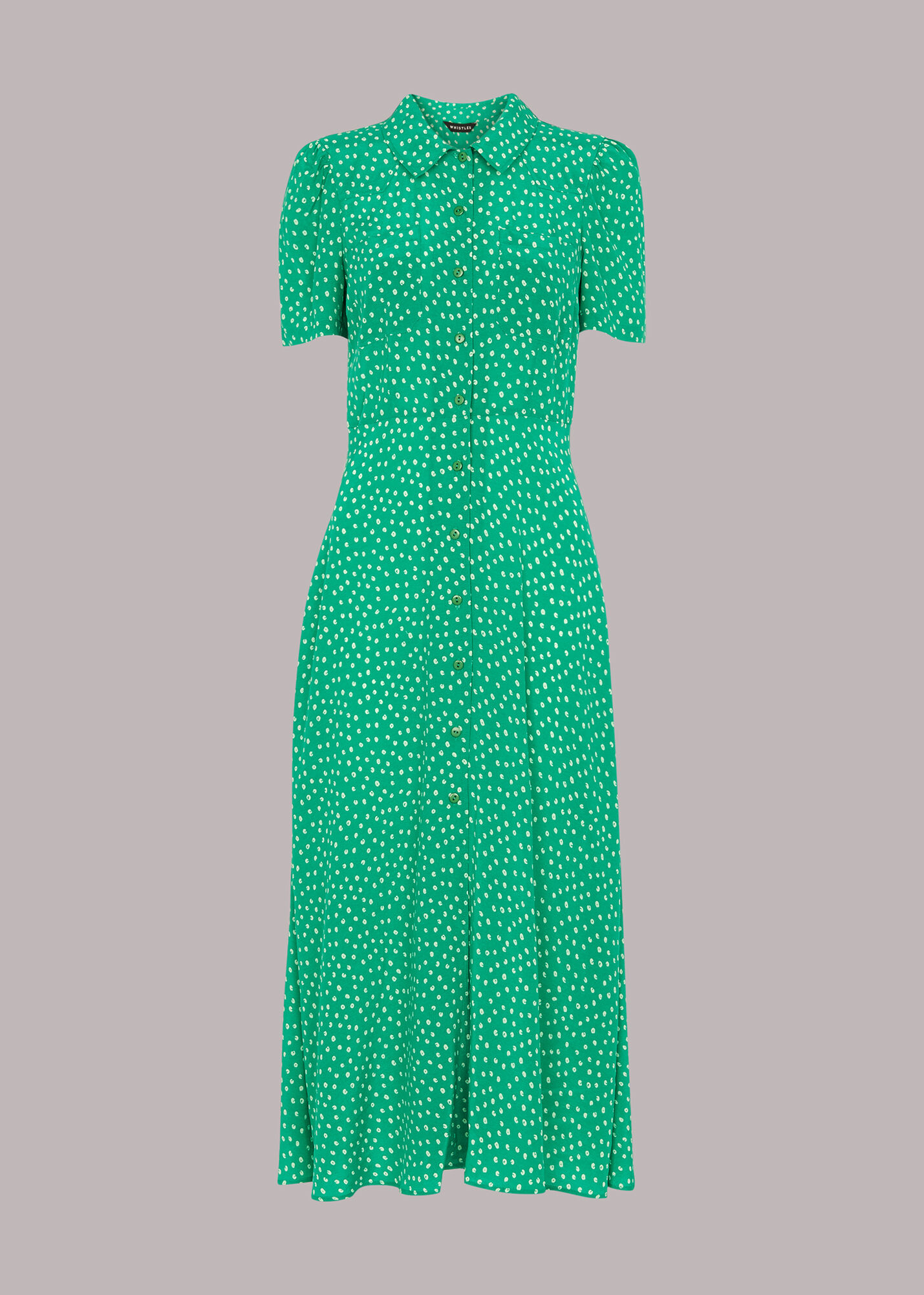 Whistles ditsy blossom midi shirt dress on sale