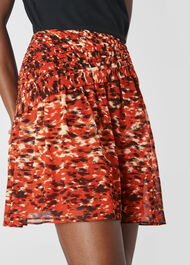 Ikat Animal Flippy Skirt Multicolour