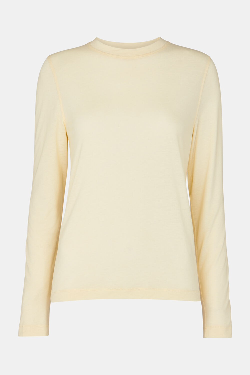 Wool Blend Crew Neck Top