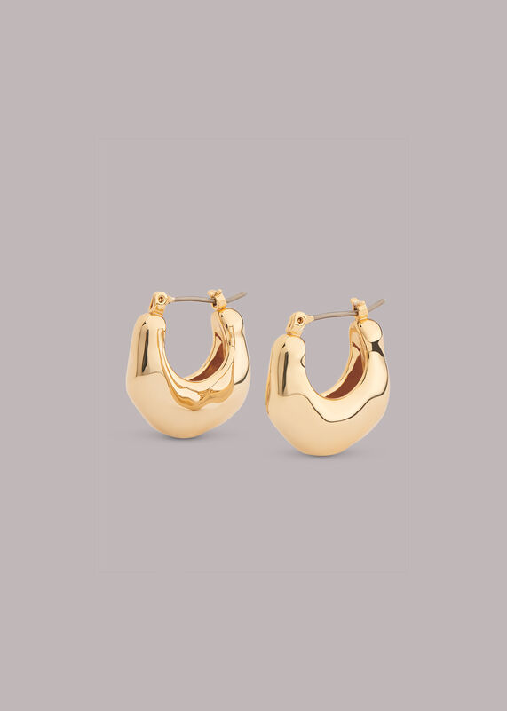 Textured Curved Earring
