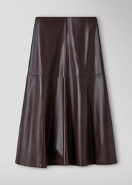 Full Hem Leather Circle Skirt