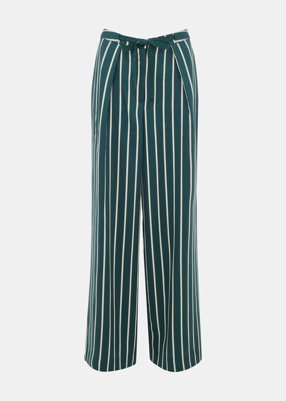 Green Alex Stripe Pants 