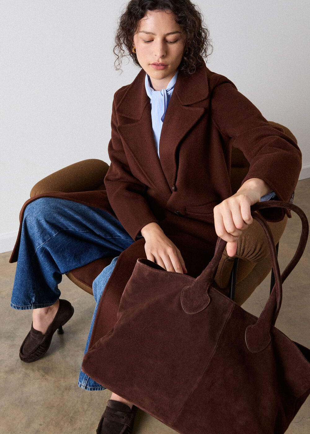 Leandra Suede Tote Bag