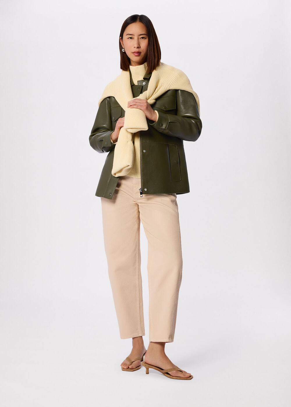 Clean Bonded Leather Jacket