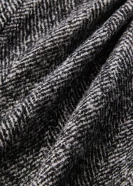 Romy Herringbone Boucle Coat