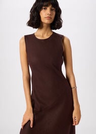 Bias Cut Linen Dress