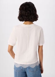 Lace Trim Detail Tee