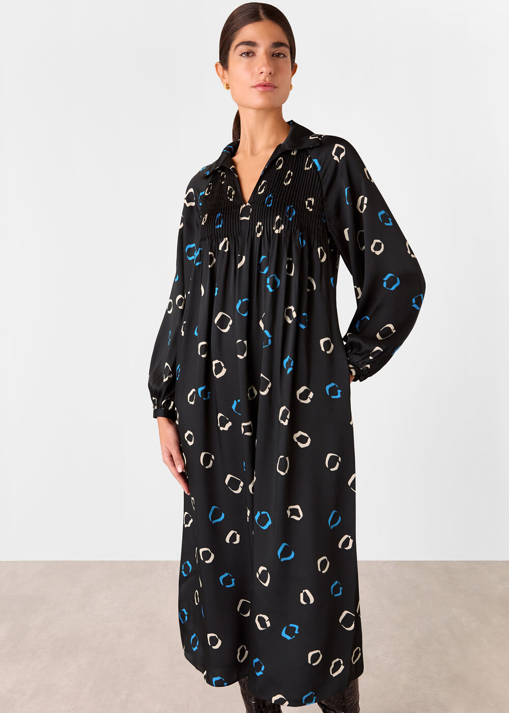 Scattered Hoops Midi Dress