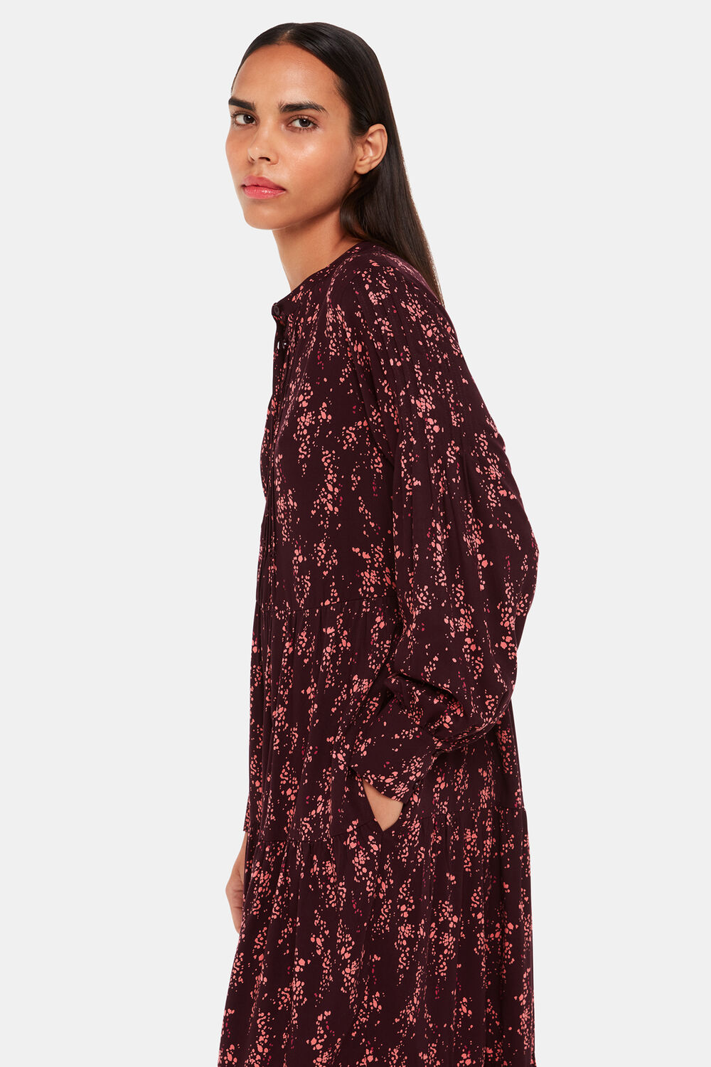 Wisteria Dot Trapeze Dress