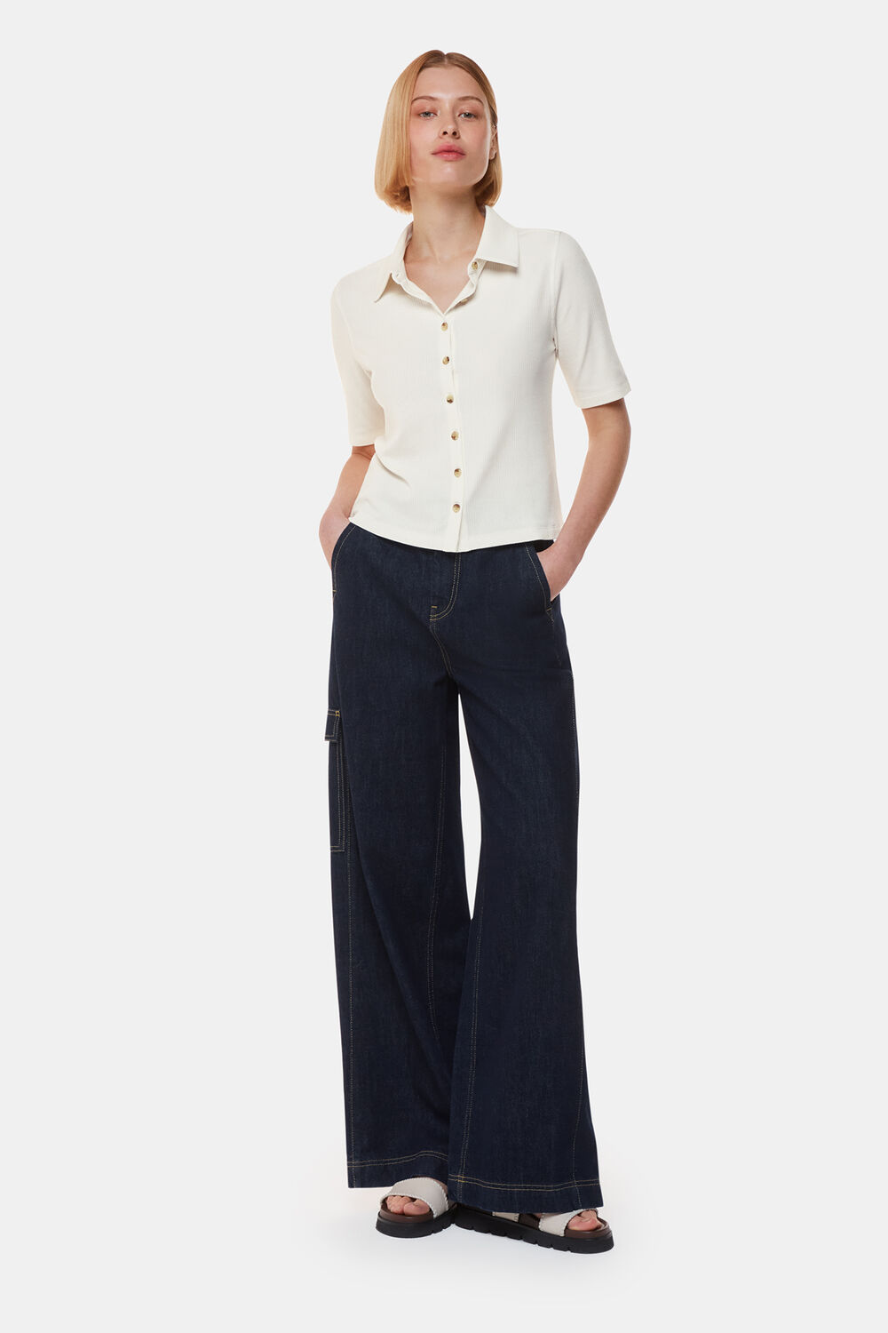 Grace Ribbed Polo