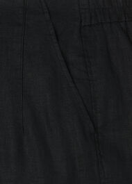 Linen Barrel Leg Trouser