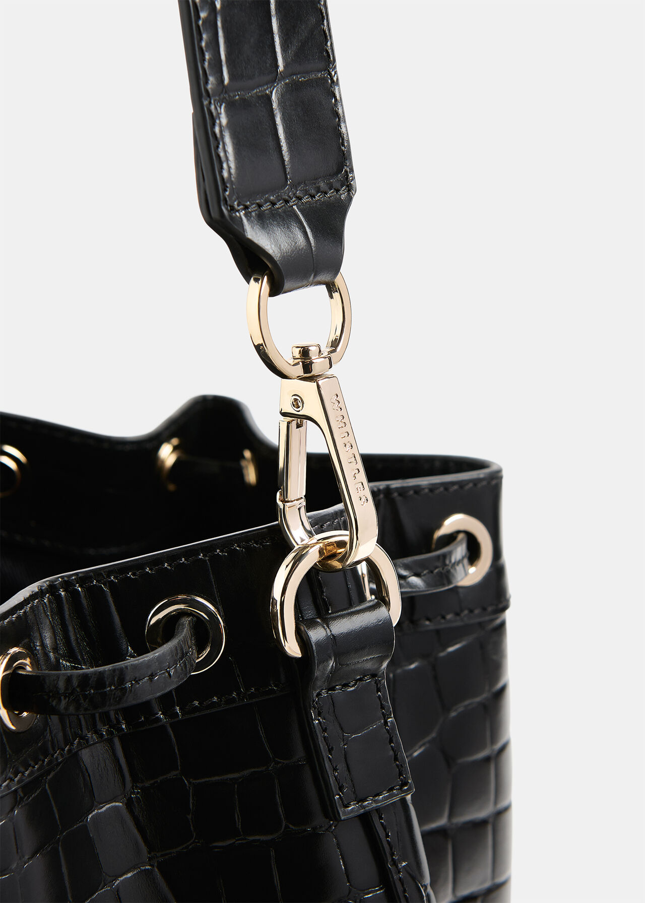 Giulia Croc Bucket Bag