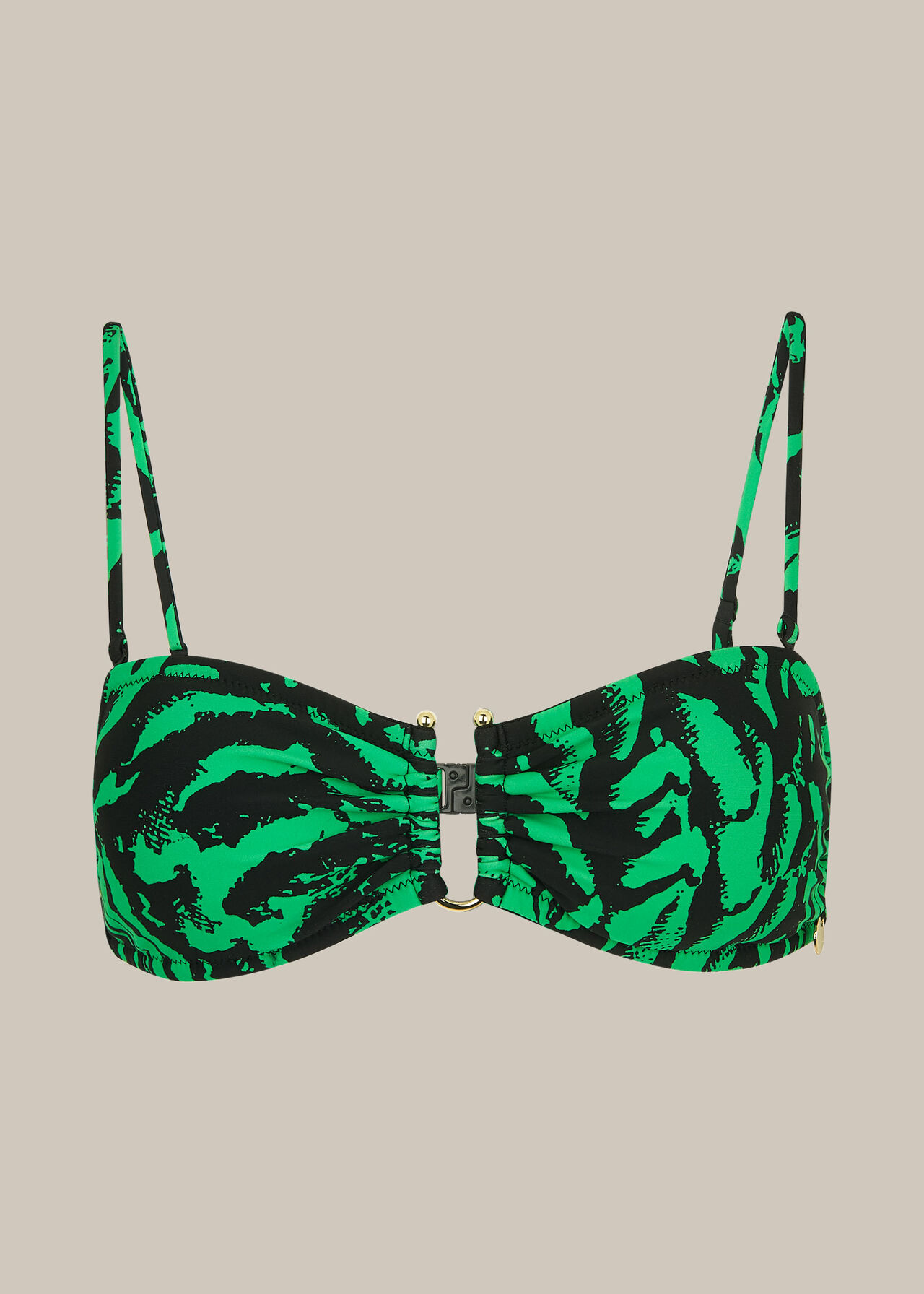 Tiger Animal Print Bikini Top