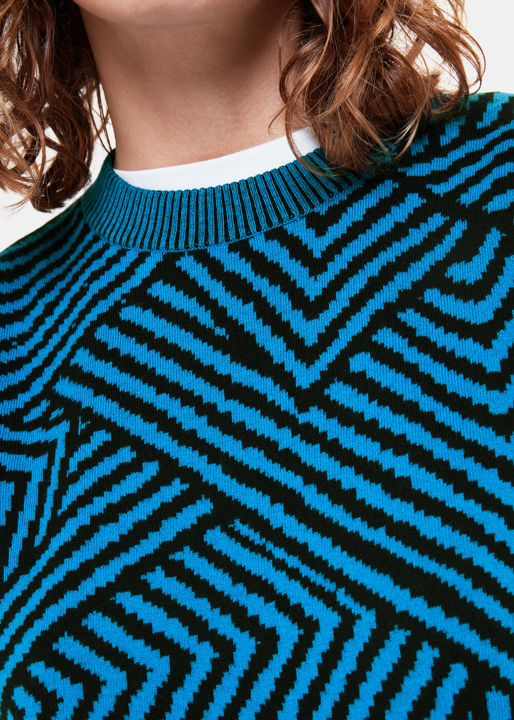 Striped Corners Jacquard Tank