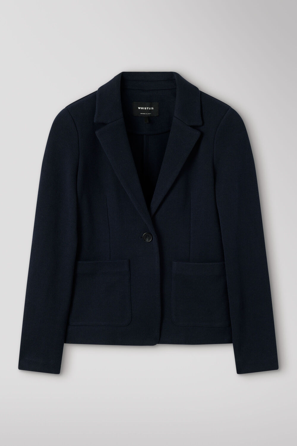 Navy Jersey Jacket
