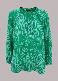 Tiger Print Blouse