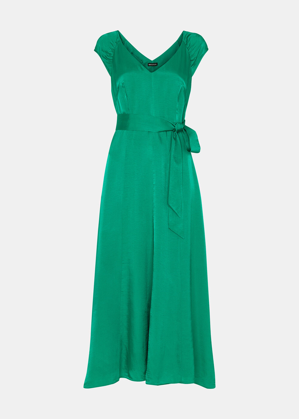 Arie Hammered Satin Midi Dress