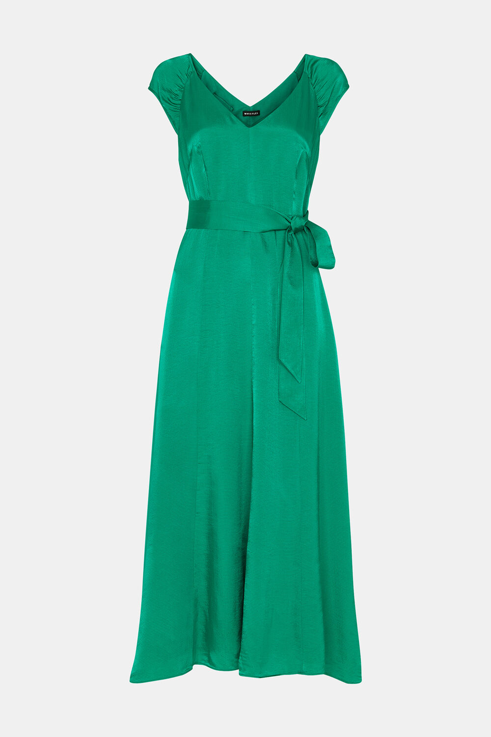 Arie Hammered Satin Midi Dress