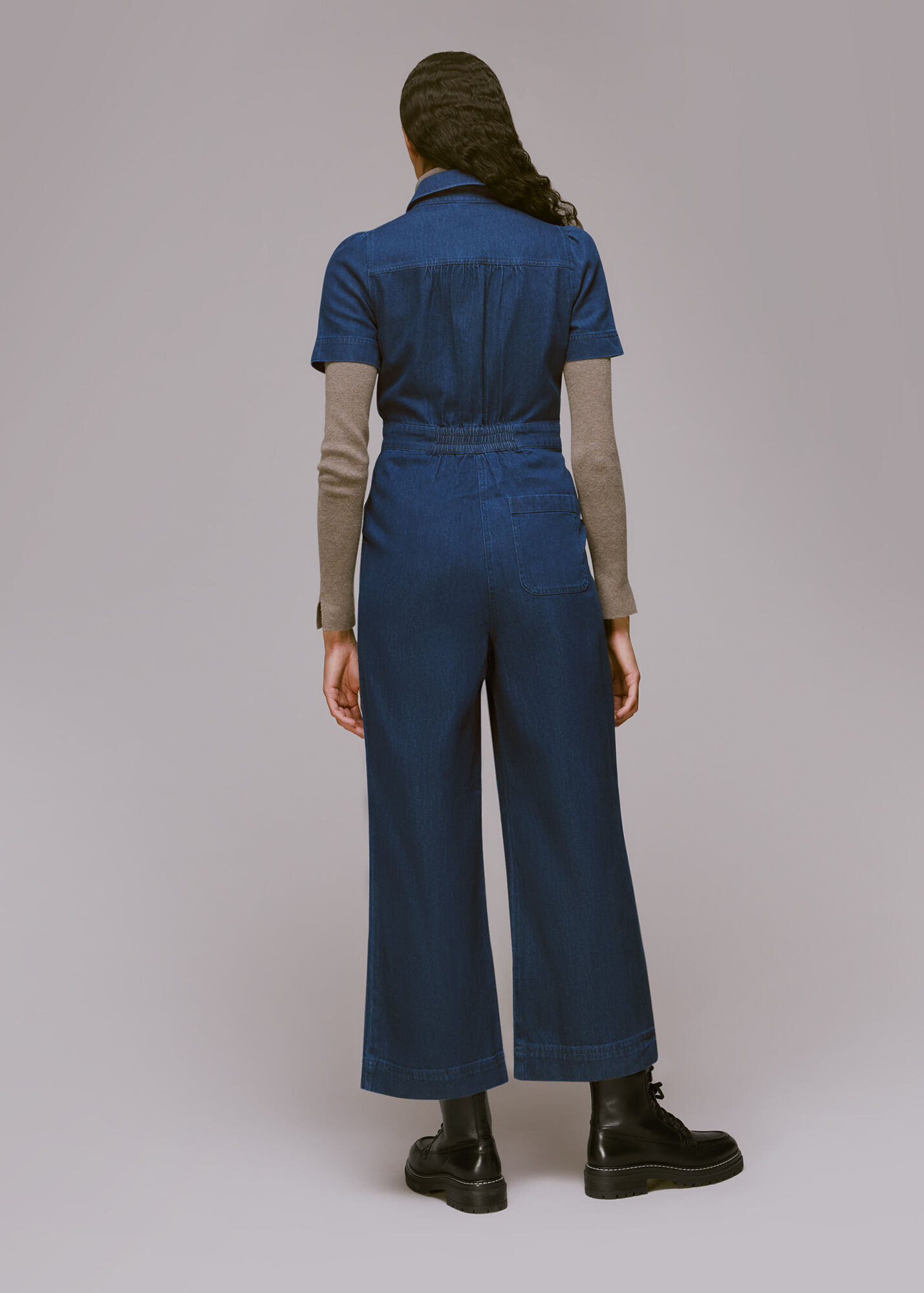 Denim Emma Denim Jumpsuit WHISTLES