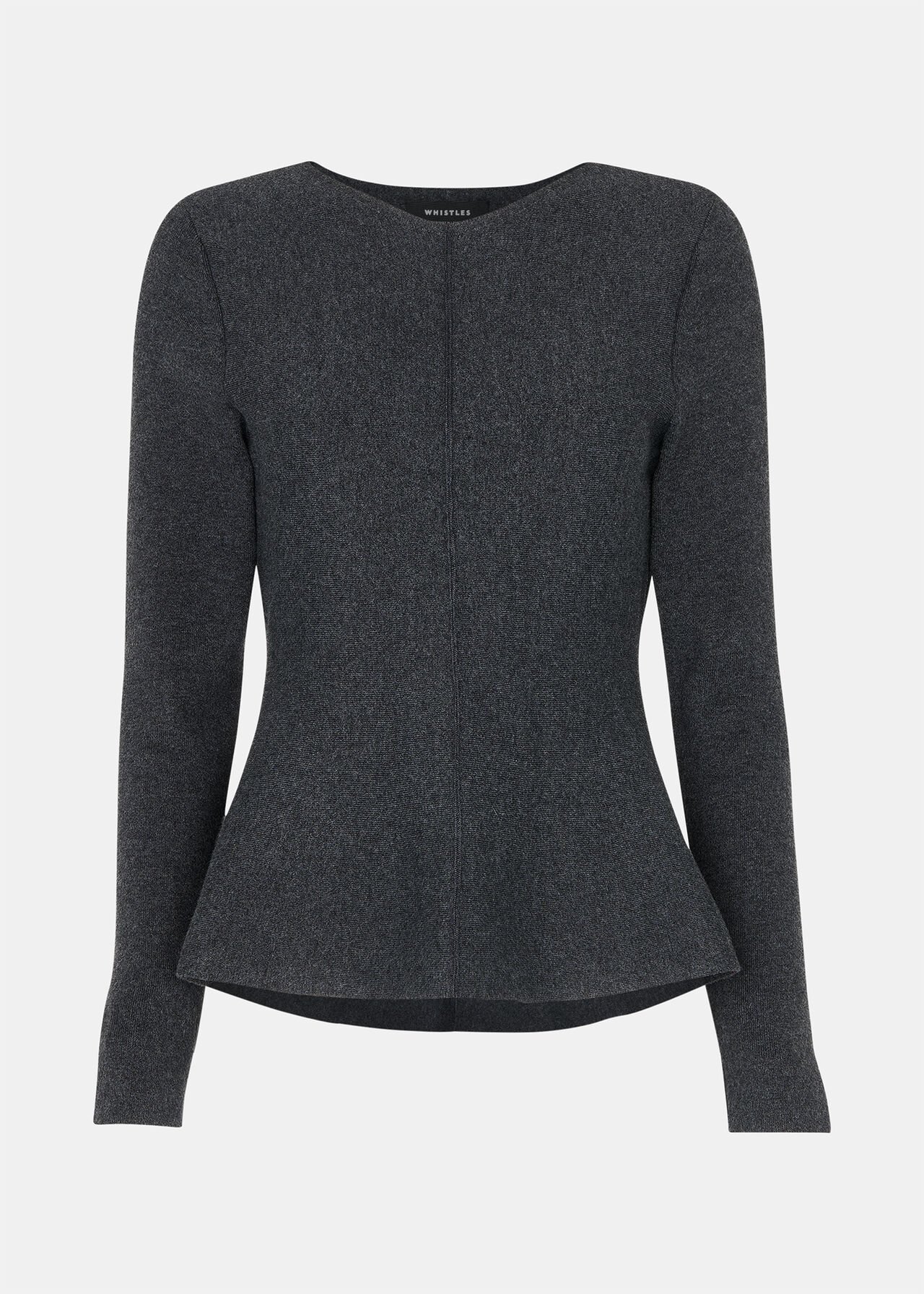 Peplum Detail Knit
