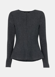 Peplum Detail Knit