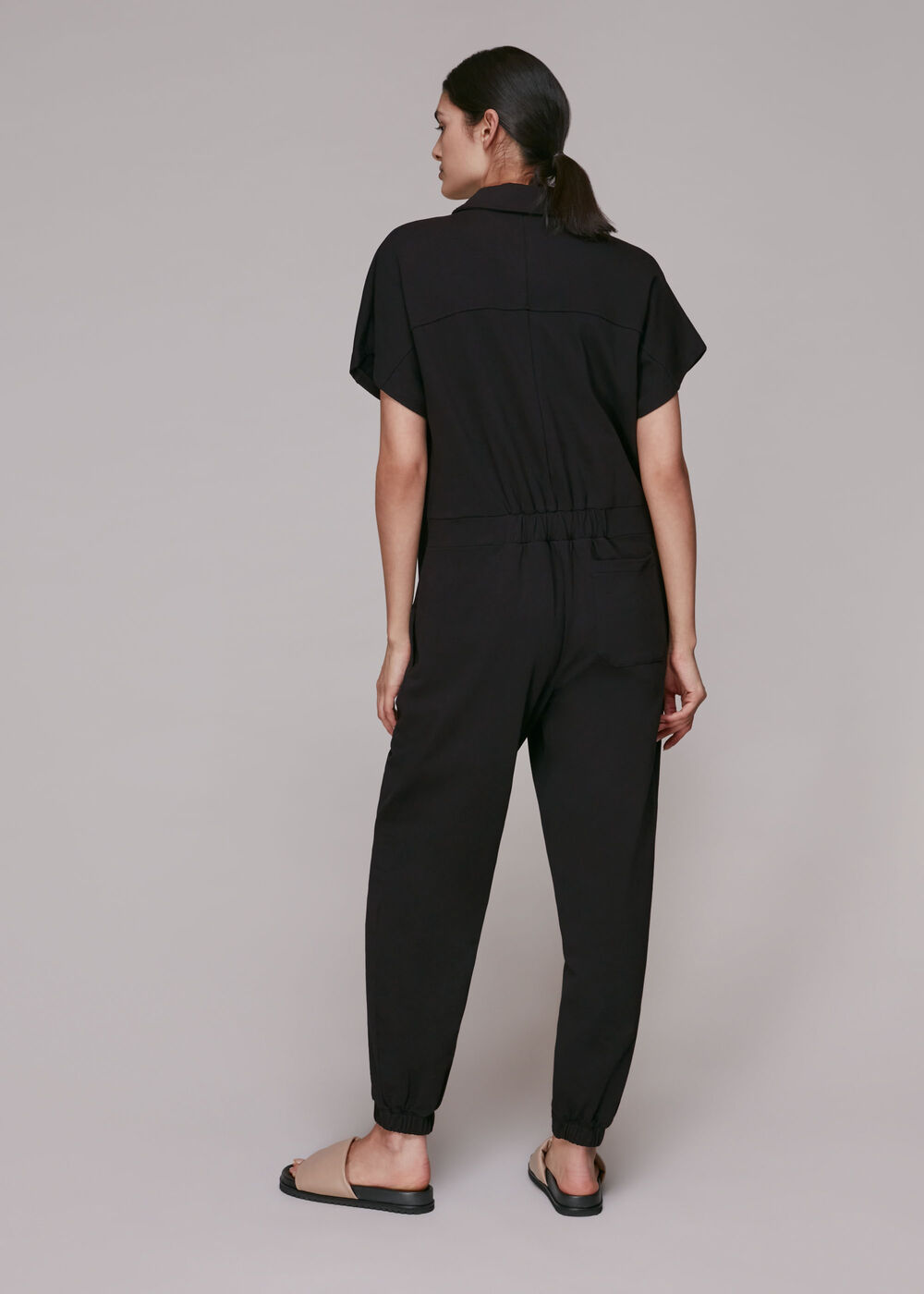 Ruby Zip Front Jersey Jumpsuit
