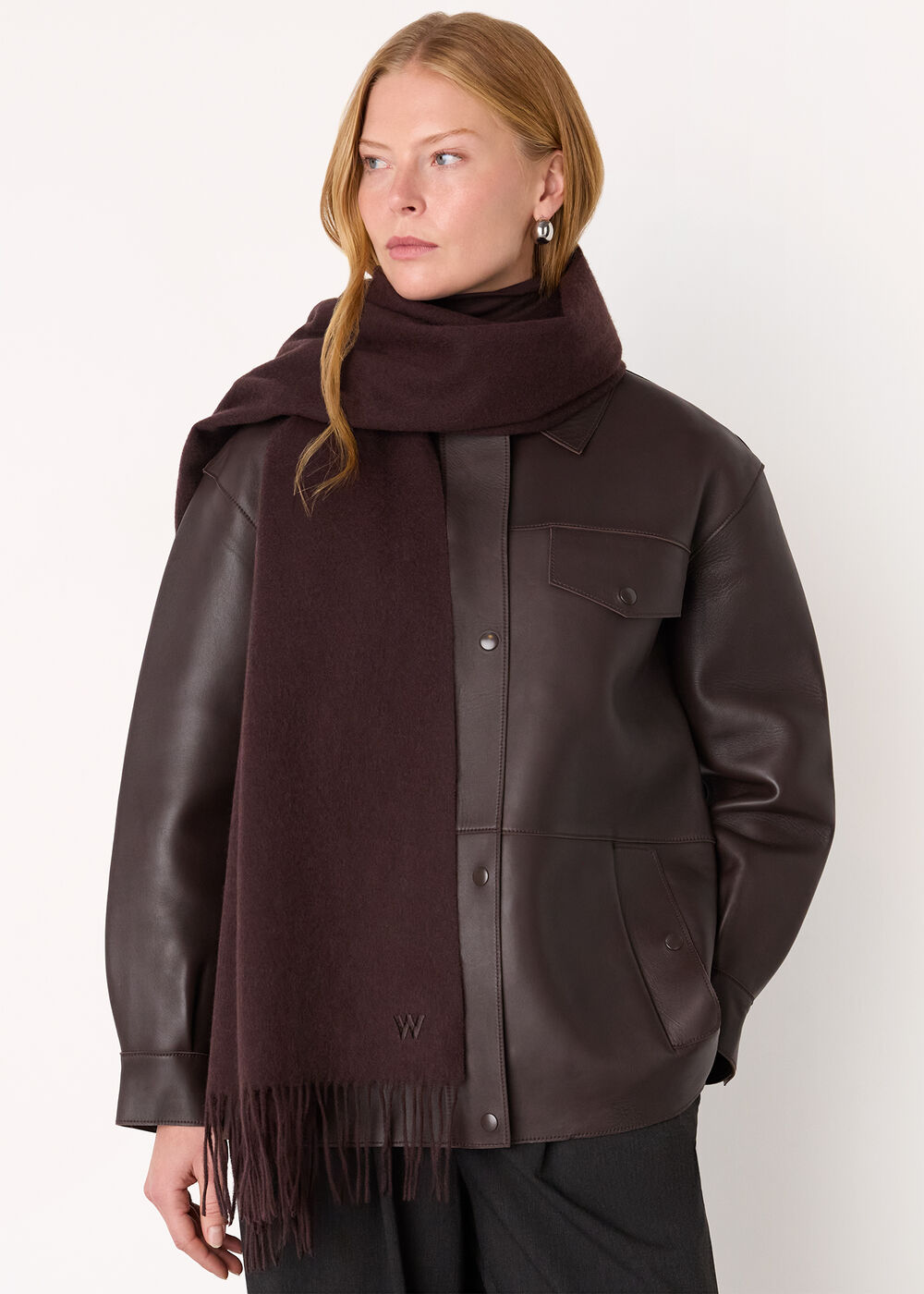 Fringed Blanket Scarf