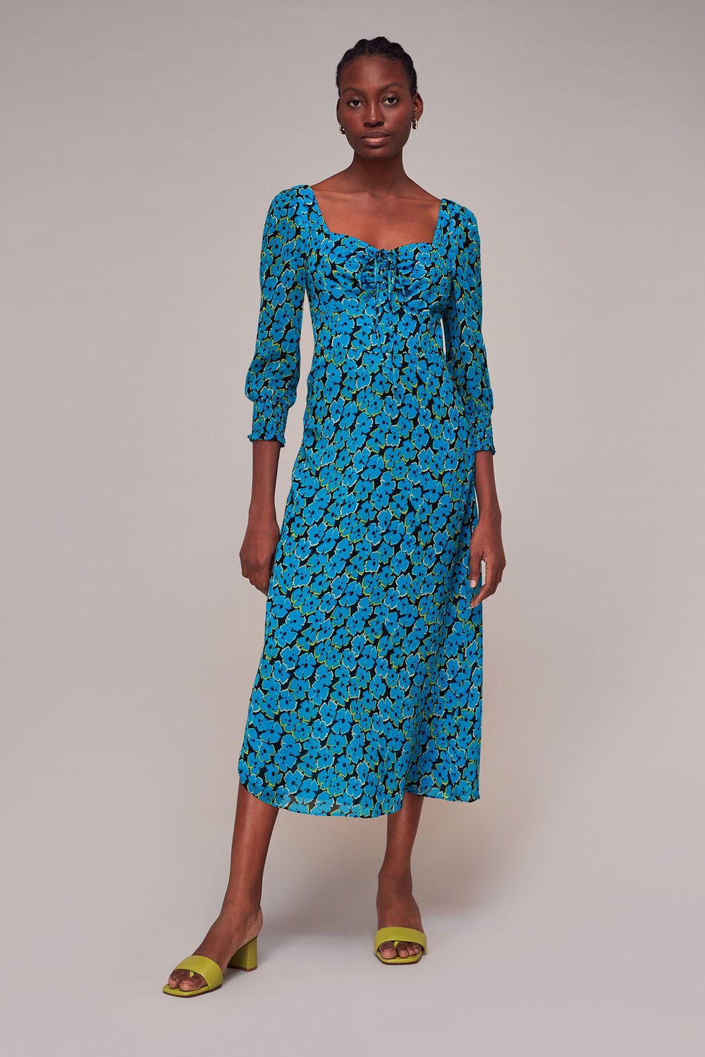 Farfalle Flower Midi Dress